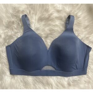 Cacique Comfort Bliss Blue Lightly Lined No Wire Bra Womens Size 44DD